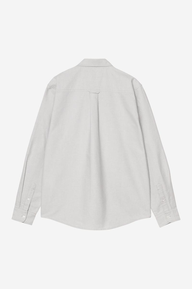 Carhartt L/S C-Logo Shirt - Shady Grey / White
