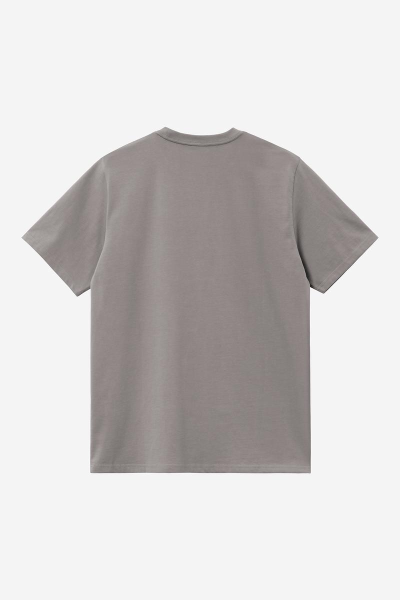 Carhartt S/S Script T-Shirt - Shady Grey / Dark Navy