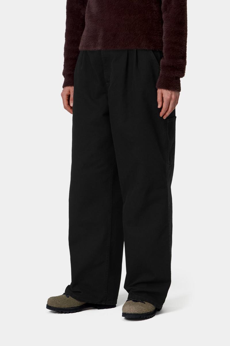 Carhartt Billie Single Knee Pant - Black, Stone washed