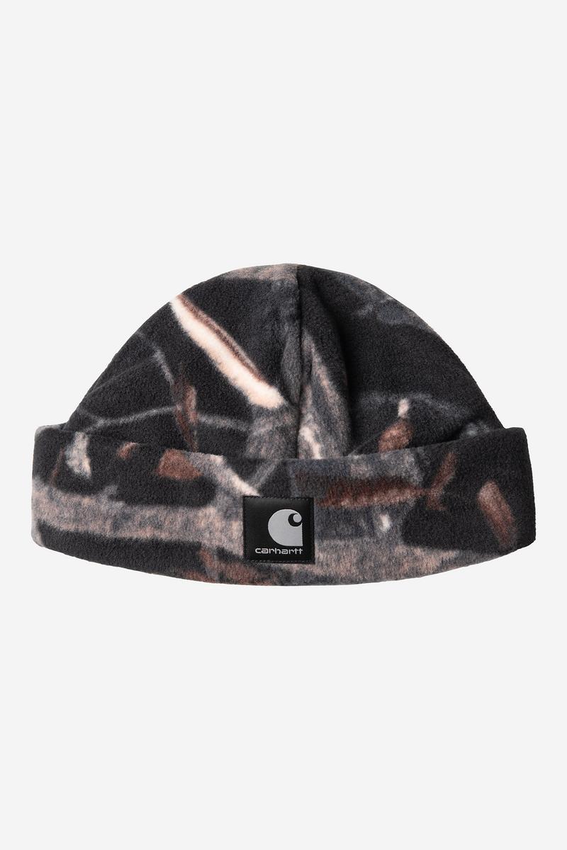 Carhartt Blevin Beanie - Camo Feather Tree, Black
