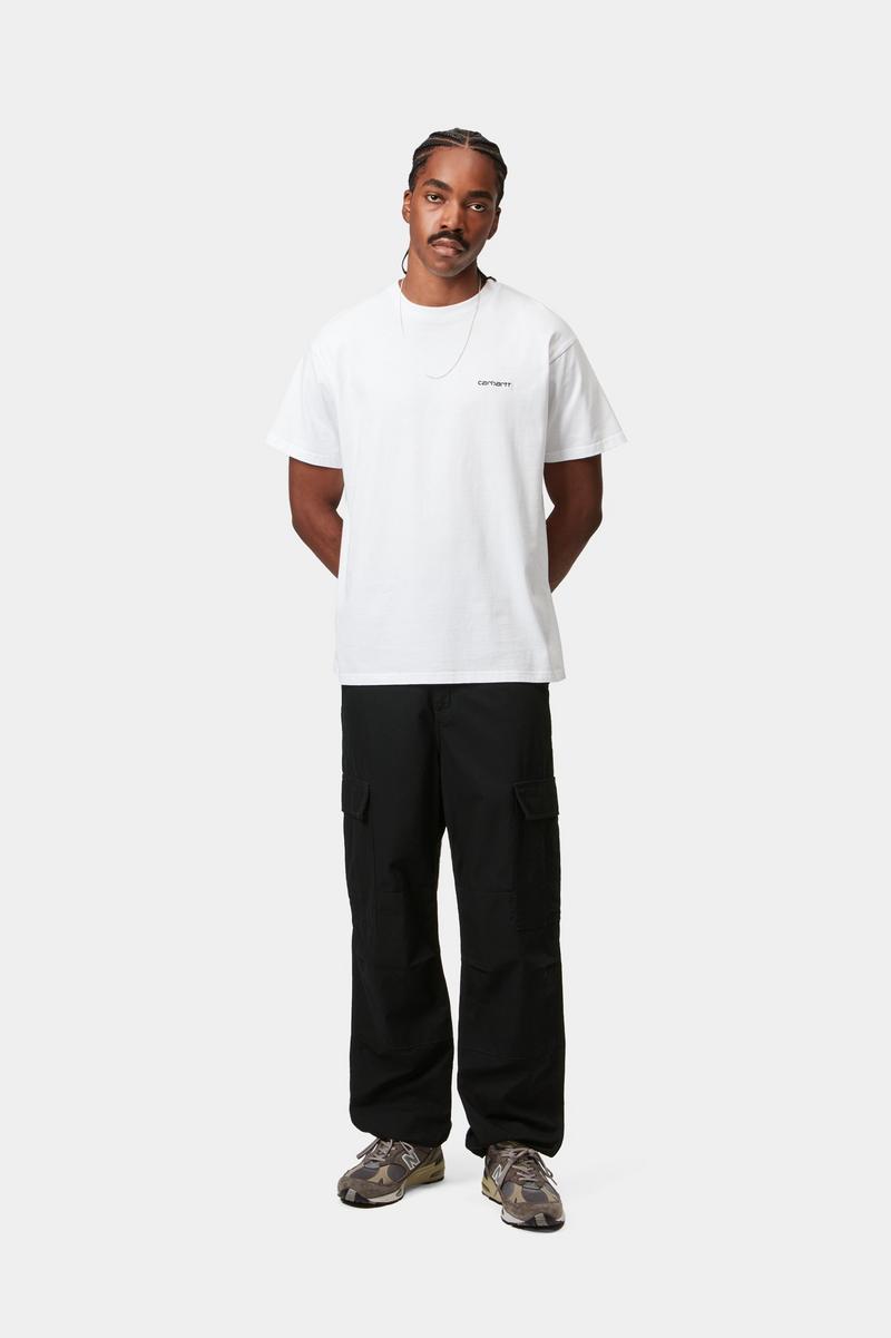 Carhartt Regular Cargo Pant - Black, Rinsed