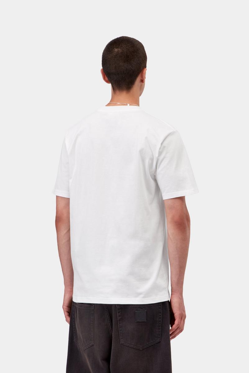 Carhartt S/S Small Heart T-Shirt - White / Red