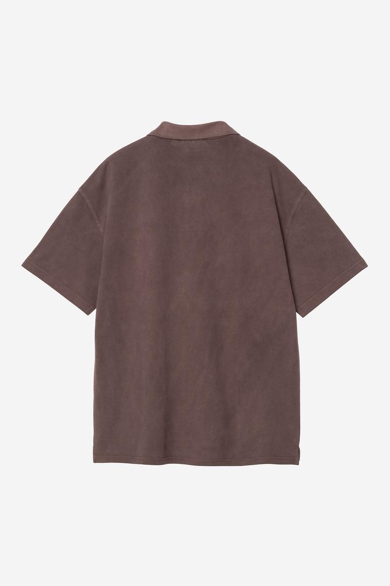Carhartt S/S Wayne Polo - Palisander, Garment dyed