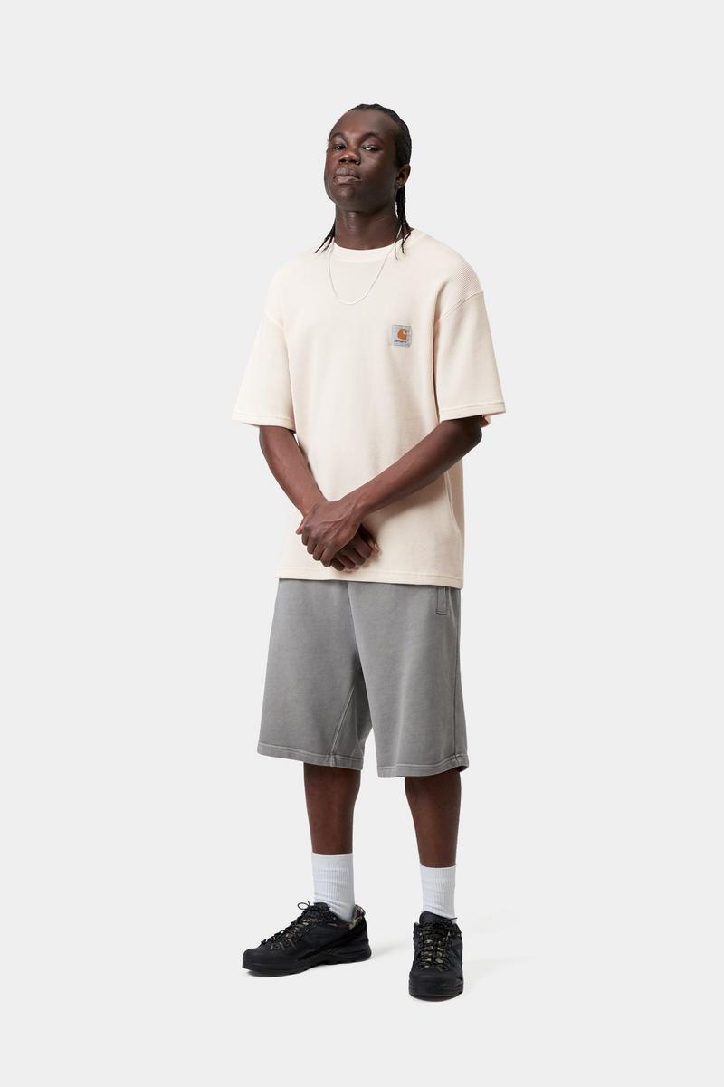 Carhartt S/S Nelson Waffle T-Shirt - Natural, Garment dyed