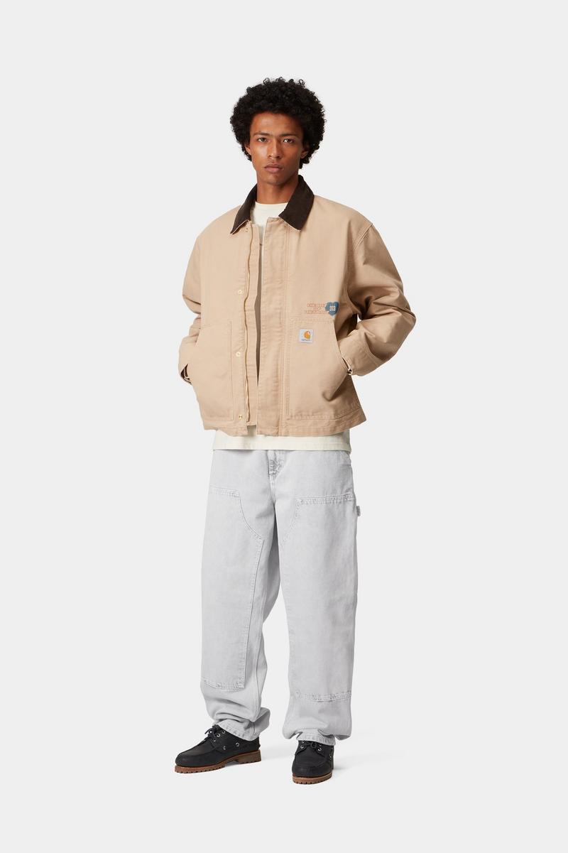 Carhartt Double Knee Pant - Black, Chalk wash