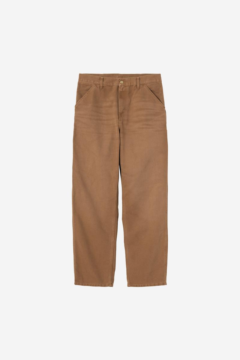 Carhartt Single Knee Pant - WIP H Brown, Stone canvas