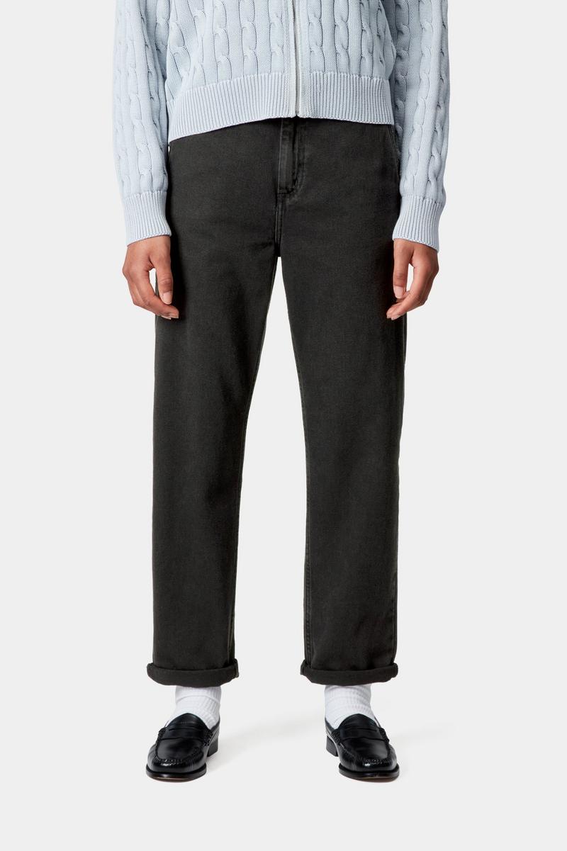 Carhartt Pierce Pant - Black, Stone washed
