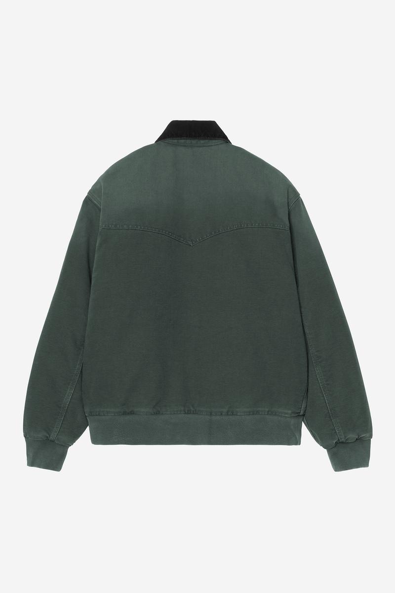 Carhartt OG Santa Fe Jacket - Raven / Black, Stone canvas