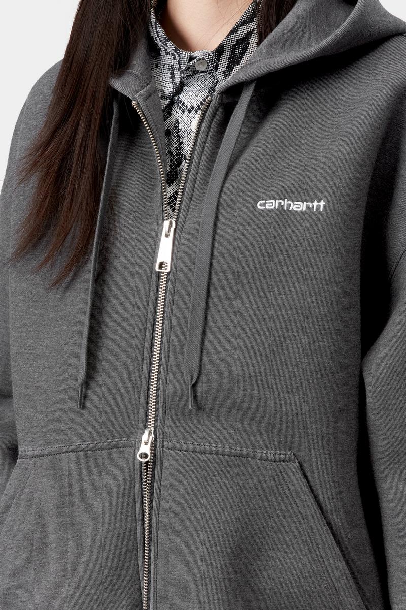 Carhartt Hooded Alda Jacket - Black / White