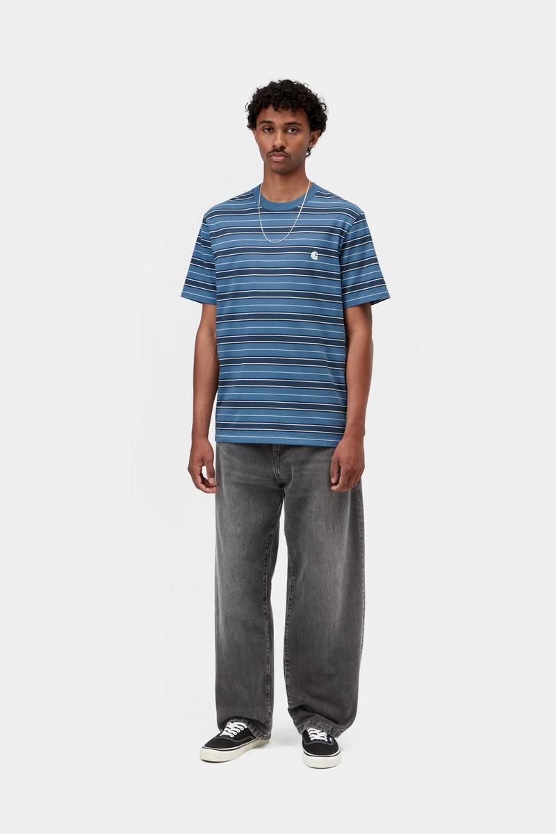 Carhartt Landon Pant - Black, Marble used wash