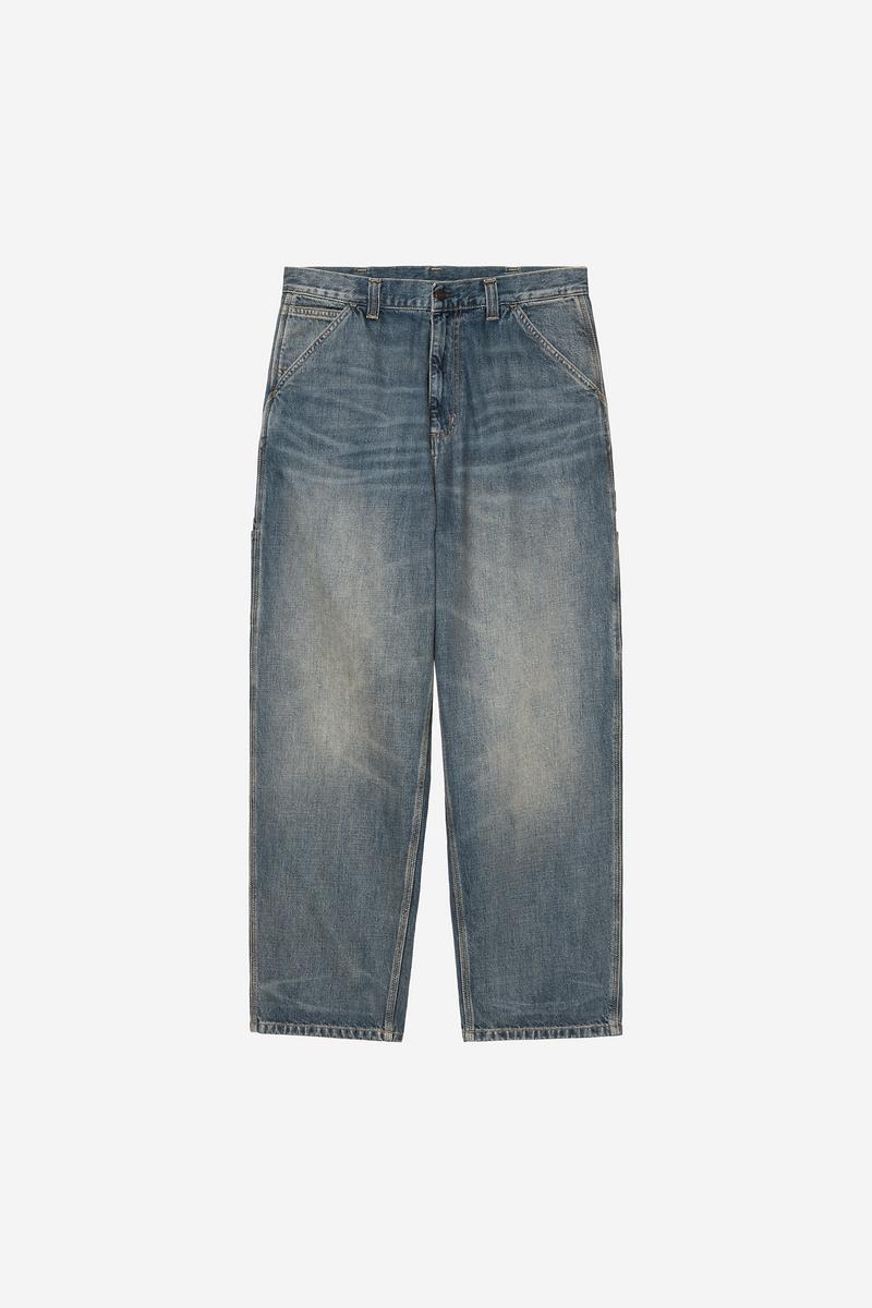 Carhartt OG Single Knee Pant - Blue, Worn used wash