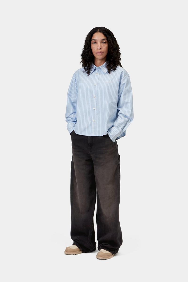 Carhartt Jens Pant - Black, Tobacco used wash