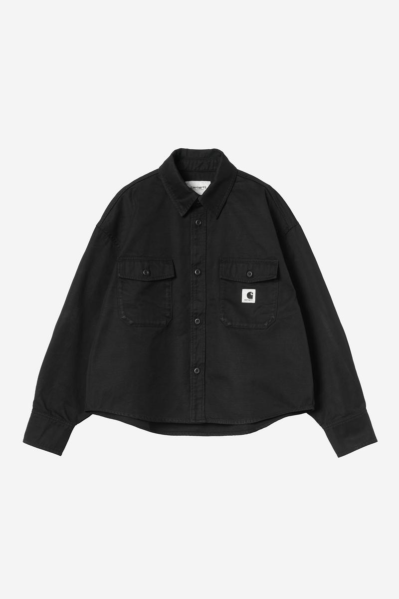 Carhartt Kelly Shirt Jac - Black, Rinsed