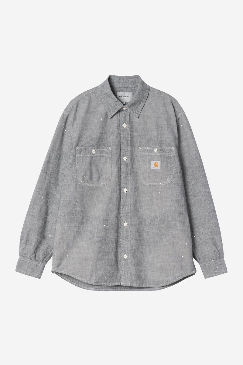 Carhartt L/S Painter Shirt - Black, Worn used, splatter