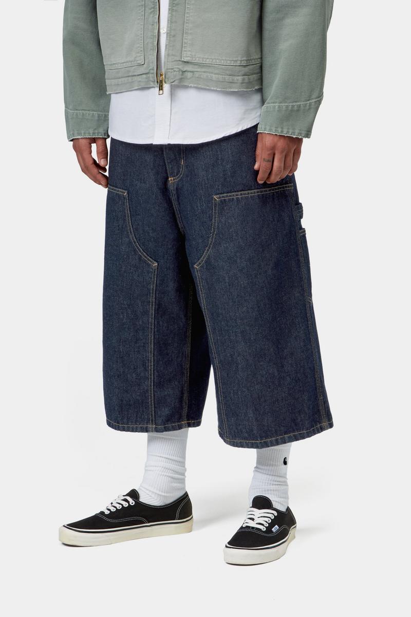 Carhartt OG Double Knee Long Short - Blue, Rinsed
