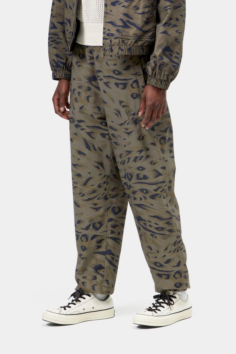 Carhartt Travon Pant - Duck Feather Print, Cypress / Black