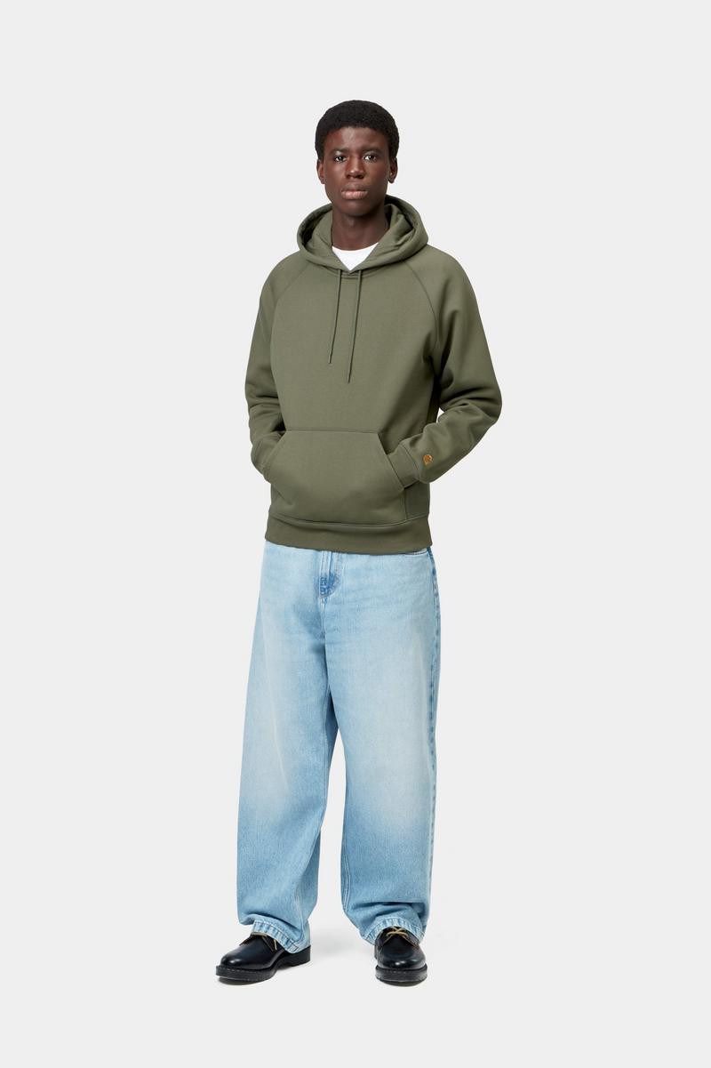 Carhartt Hooded Chase Sweatshirt - Leaf / Gold