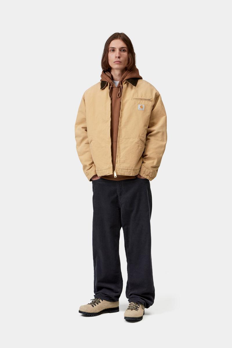 Carhartt OG Detroit Jacket - WIP Dusty H / Tobacco, Stone canvas