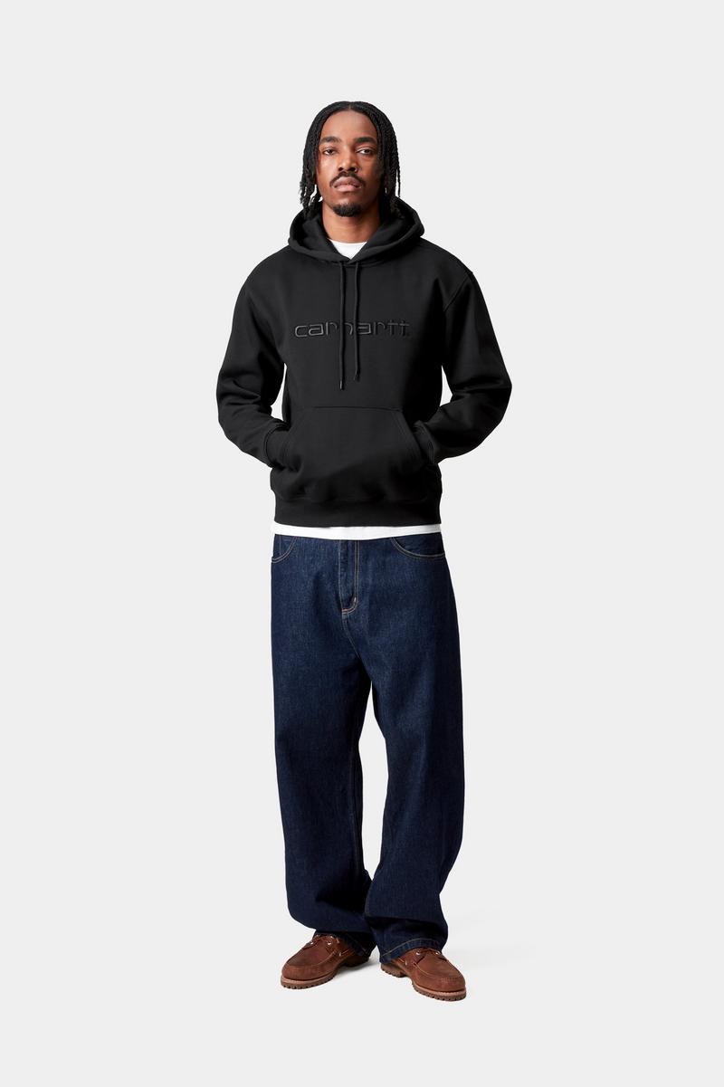 Carhartt Hooded Carhartt Sweatshirt - Black / Black