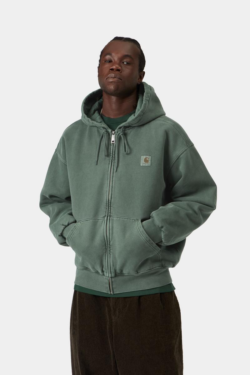 Carhartt Hooded Vista Jacket - Dark Scarab, Garment dyed