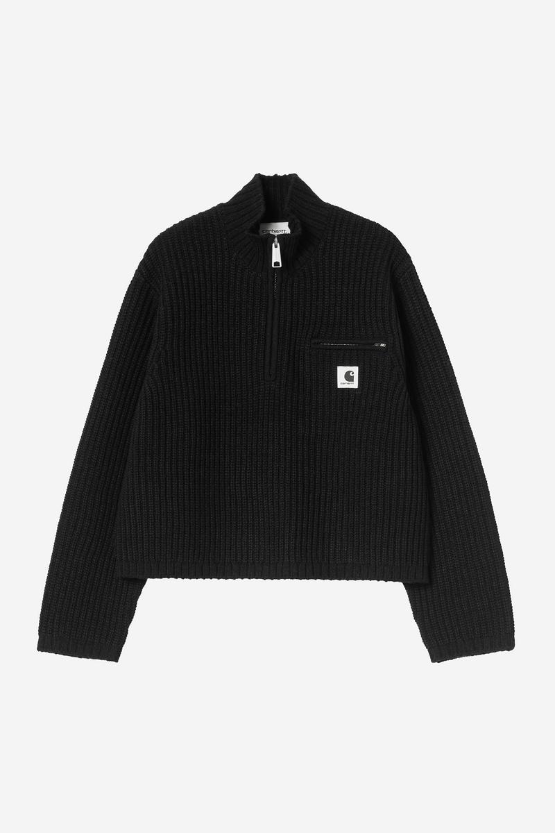 Carhartt Detroit Half Zip Sweater - Black