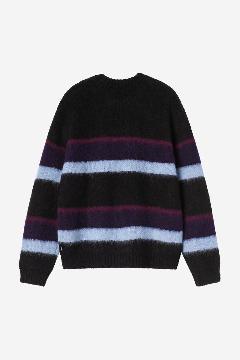 Carhartt Merton Sweater - Sundling Stripes, Dark Navy