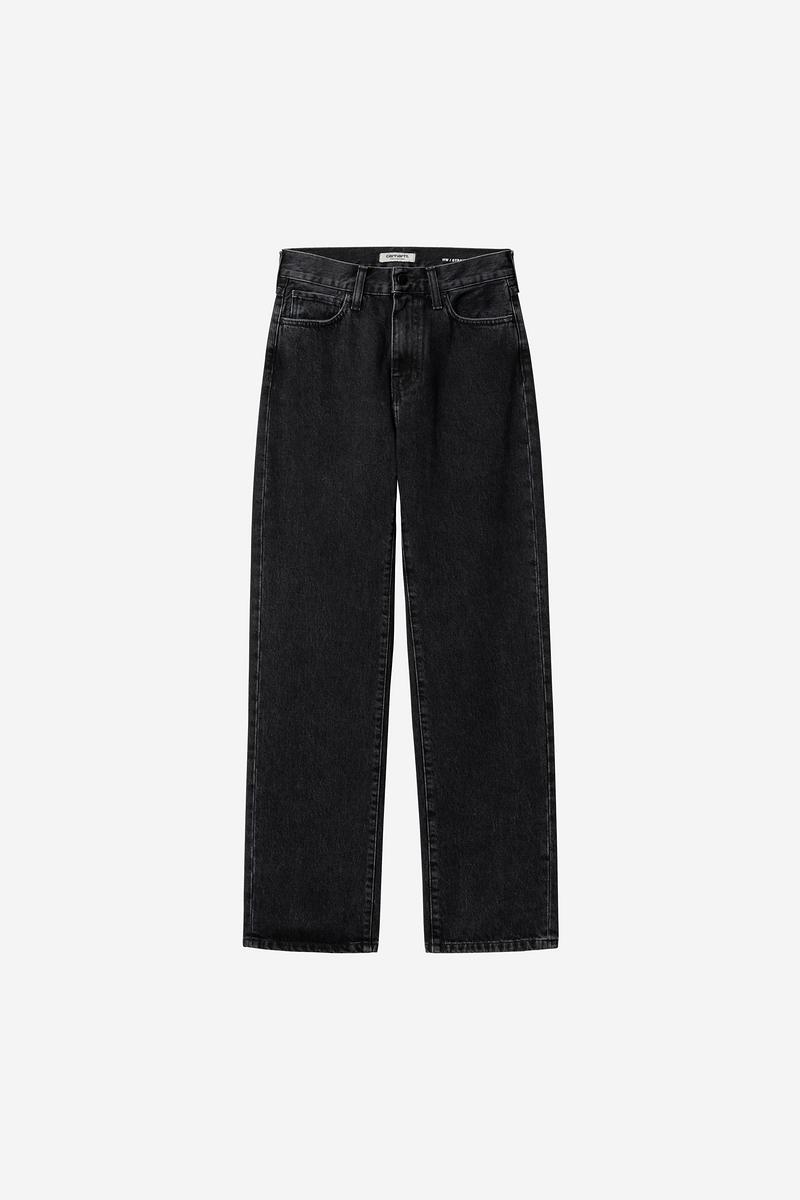 Carhartt Noxon Pant - Black, Stone washed