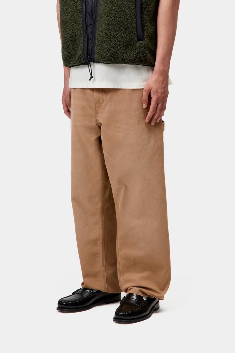 Carhartt Single Knee Pant - Hamilton Brown, Stone canvas