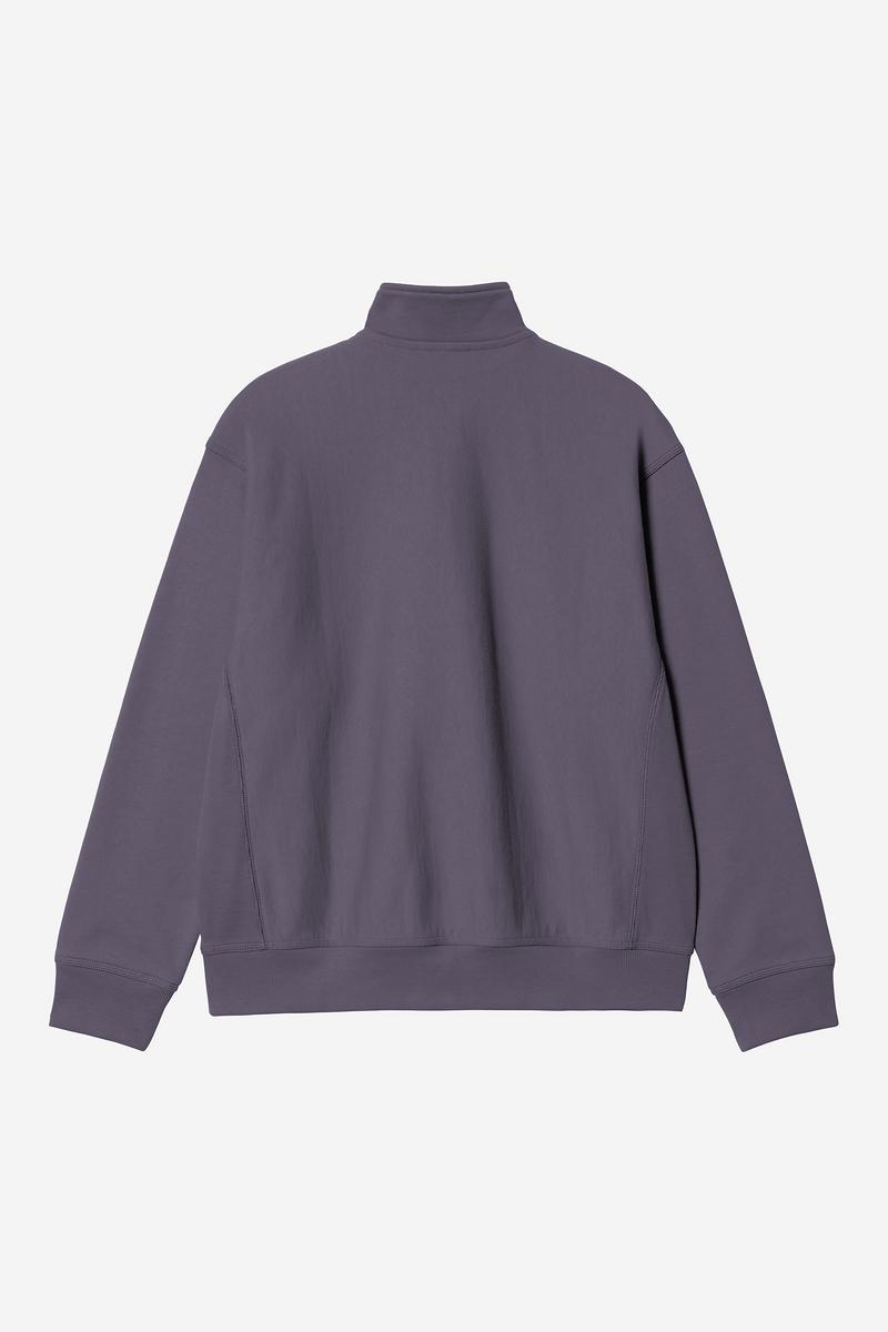 Carhartt Half Zip American Script Sweatshirt - Shady Purple