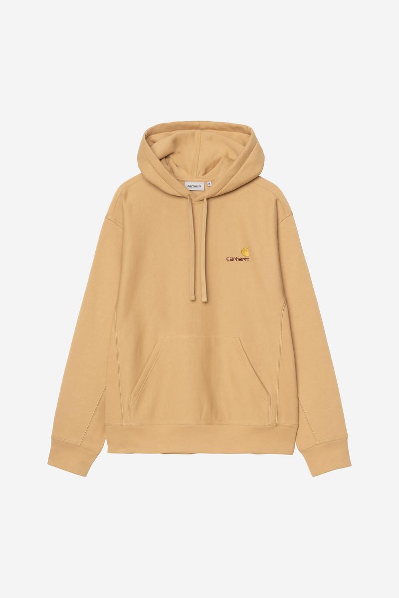 Carhartt Hooded American Script Sweatshirt - WIP Dusty H