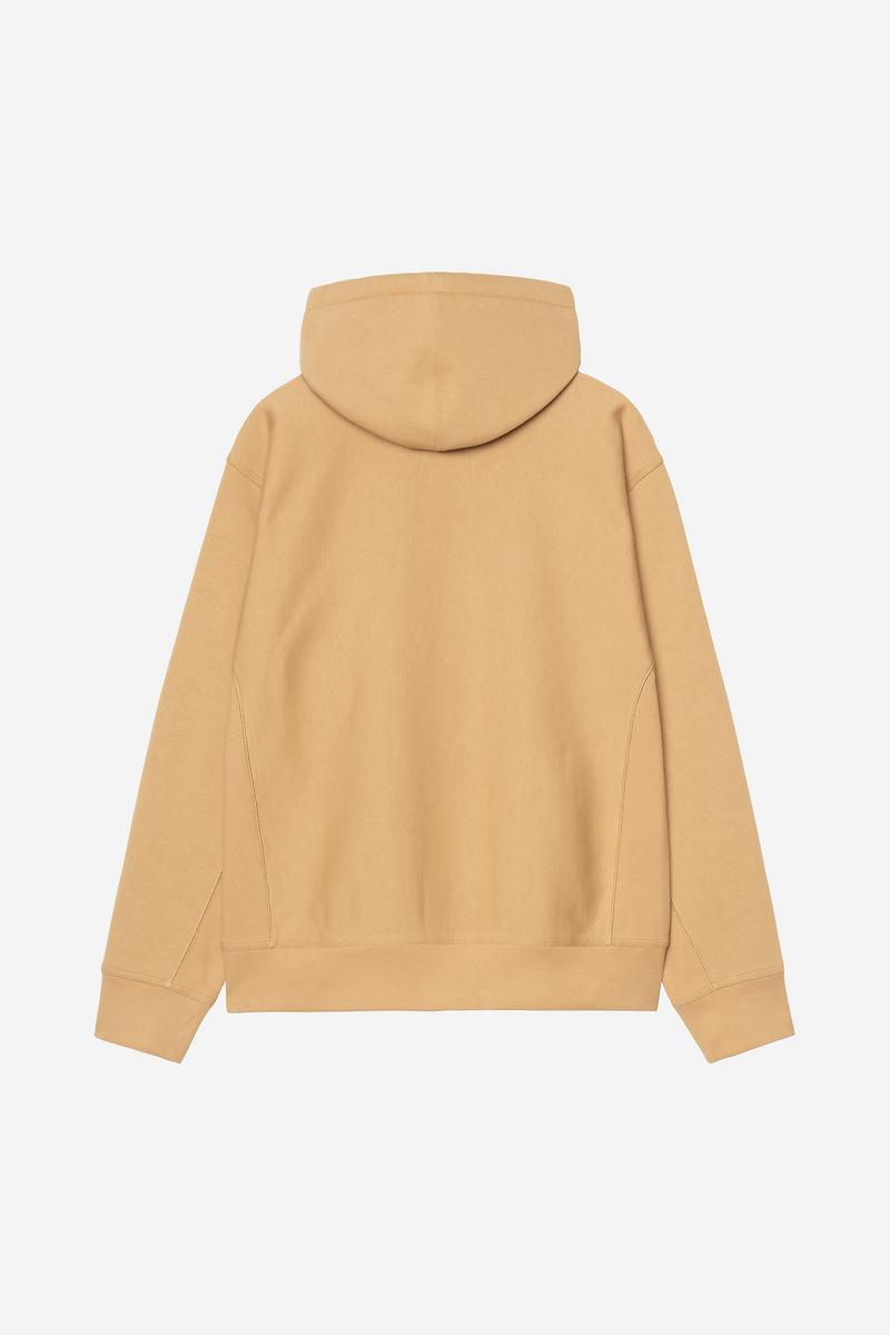 Carhartt Hooded American Script Sweatshirt - WIP Dusty H