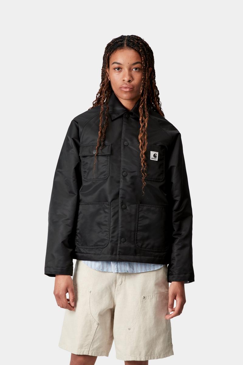Carhartt Alumni Chore Coat - Black / Scarlet