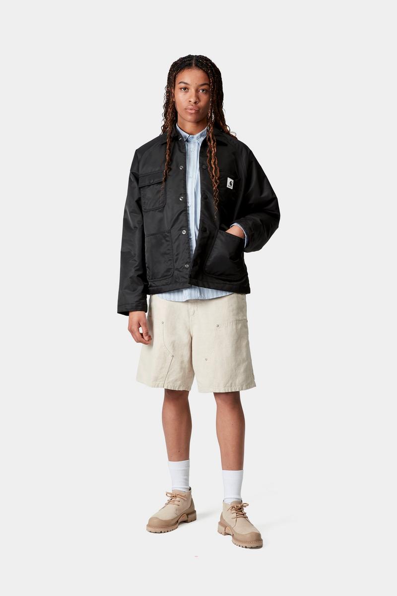 Carhartt Alumni Chore Coat - Black / Scarlet