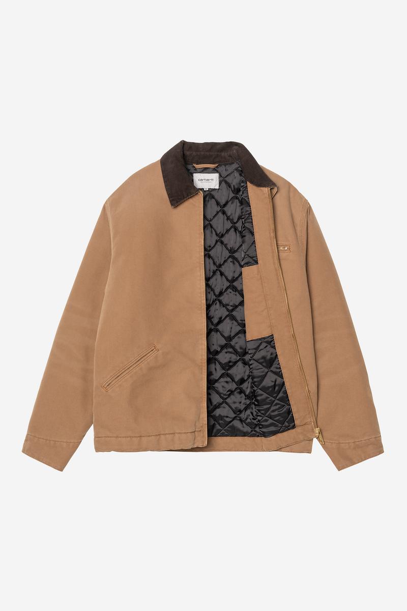 Carhartt OG Detroit Jacket - WIP H Brown / Tobacco, Stone canvas