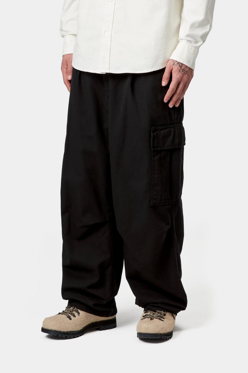 Carhartt Cole Cargo Pant - Black, Garment dyed
