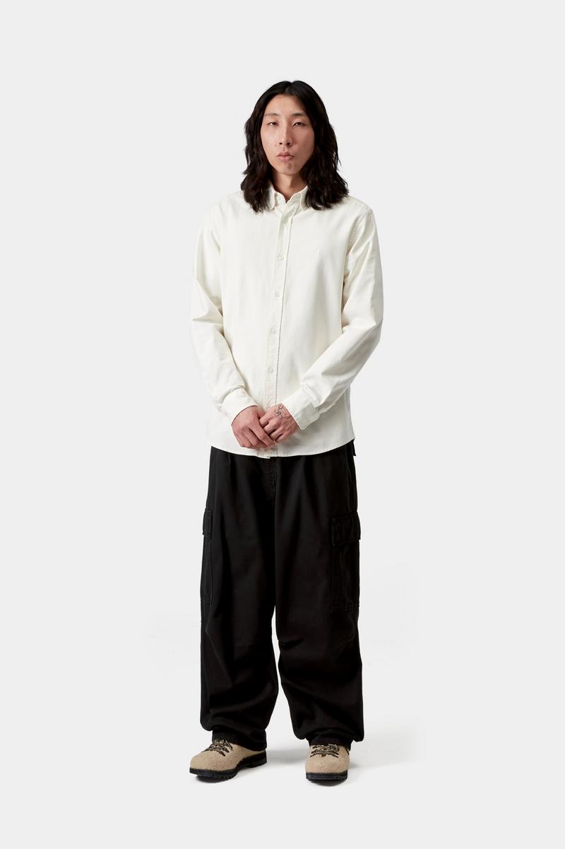 Carhartt Cole Cargo Pant - Black, Garment dyed