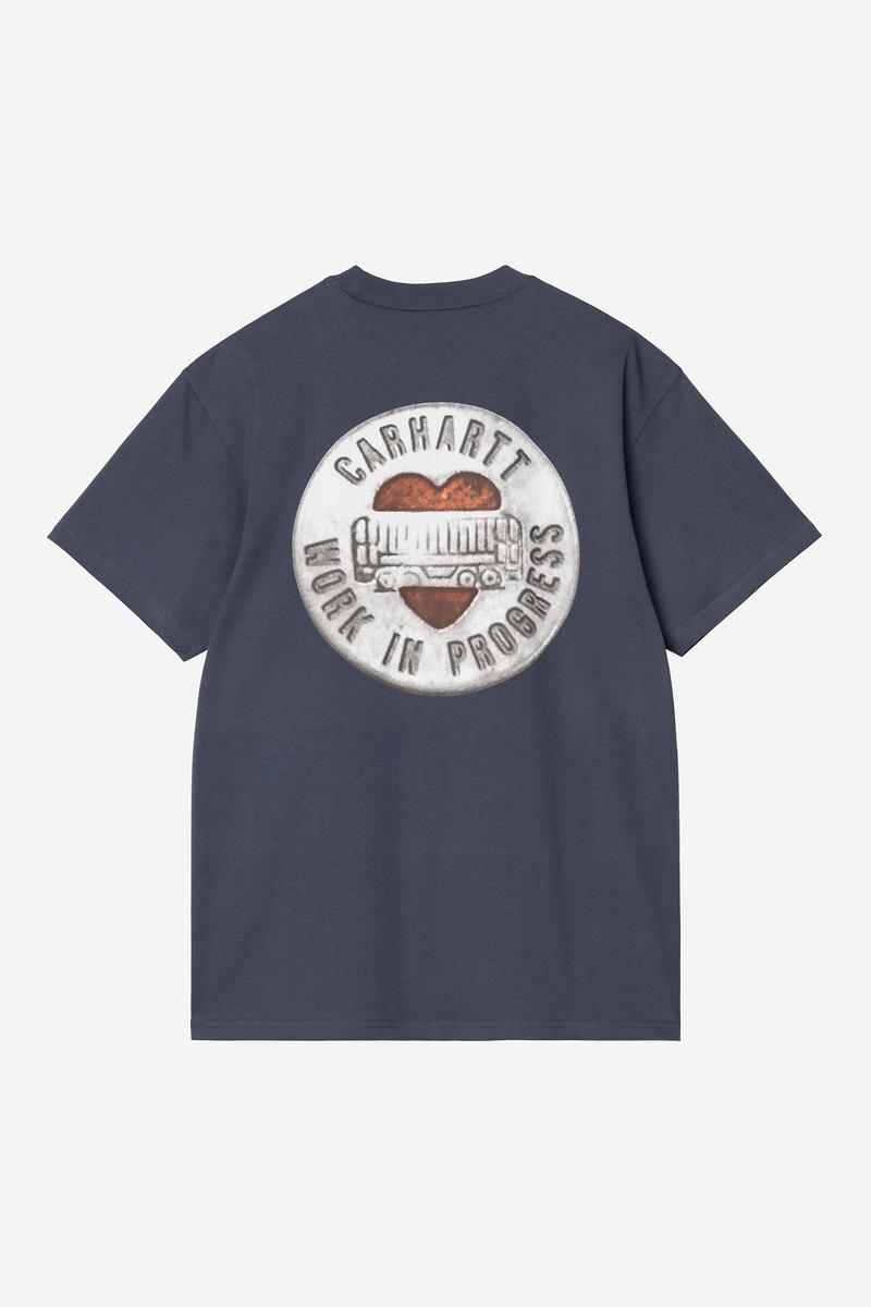 Carhartt S/S Button T-Shirt - Blue