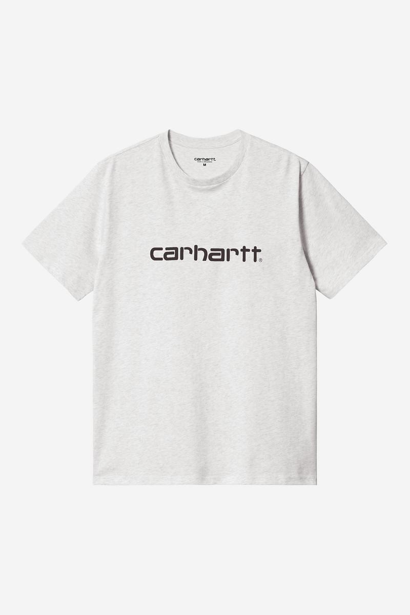 Carhartt S/S Script T-Shirt - Ash Heather / Graphite