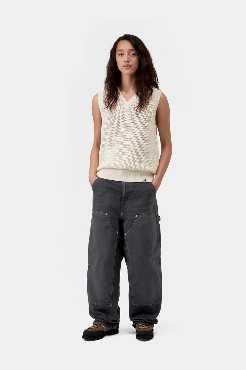 Carhartt Brandon Double Knee Pant - Black, Destroy wash