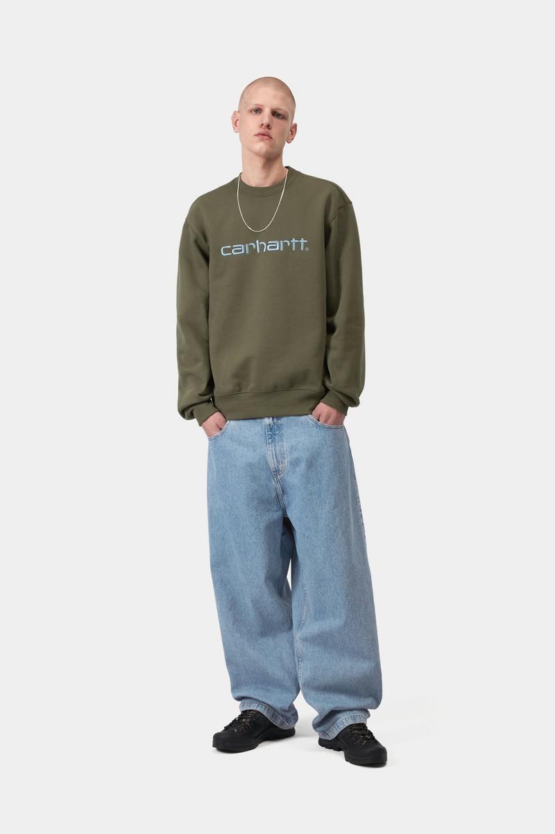 Carhartt Brandon Pant - Blue, Stone bleached