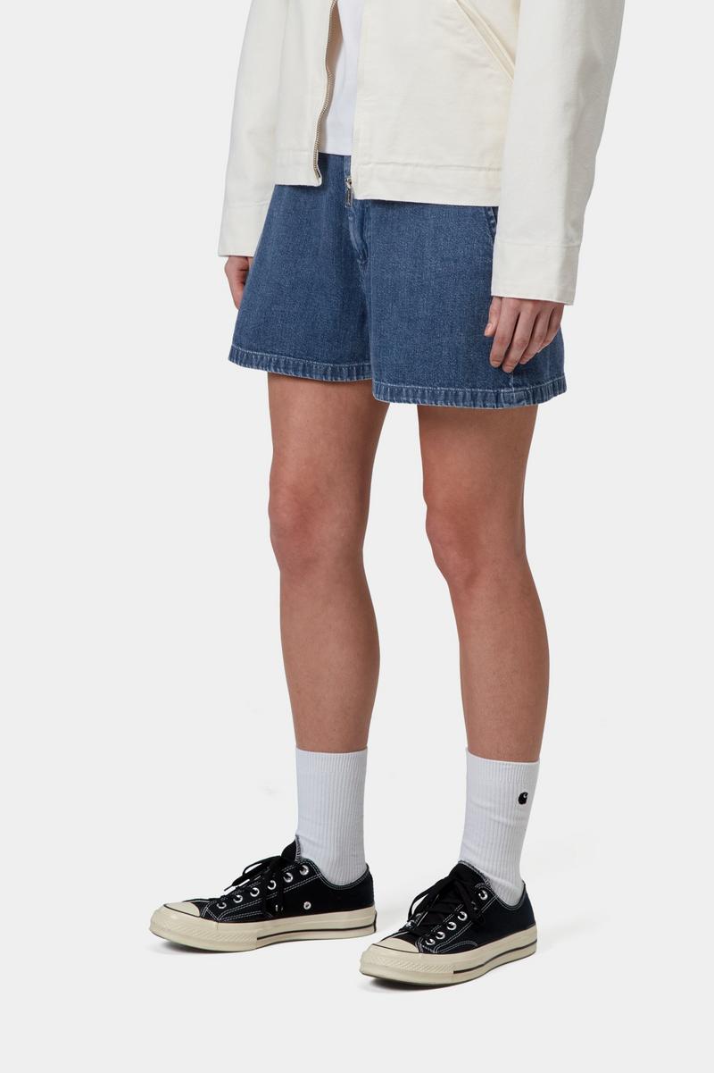 Carhartt Lova Short - Blue, Stone washed