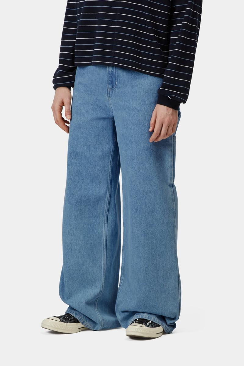 Carhartt Jens Pant - Blue, Heavy stone wash