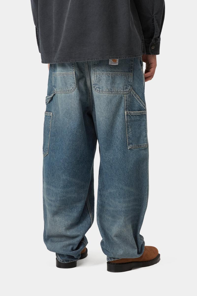 Carhartt OG Double Knee Pant - Blue, Grind wash
