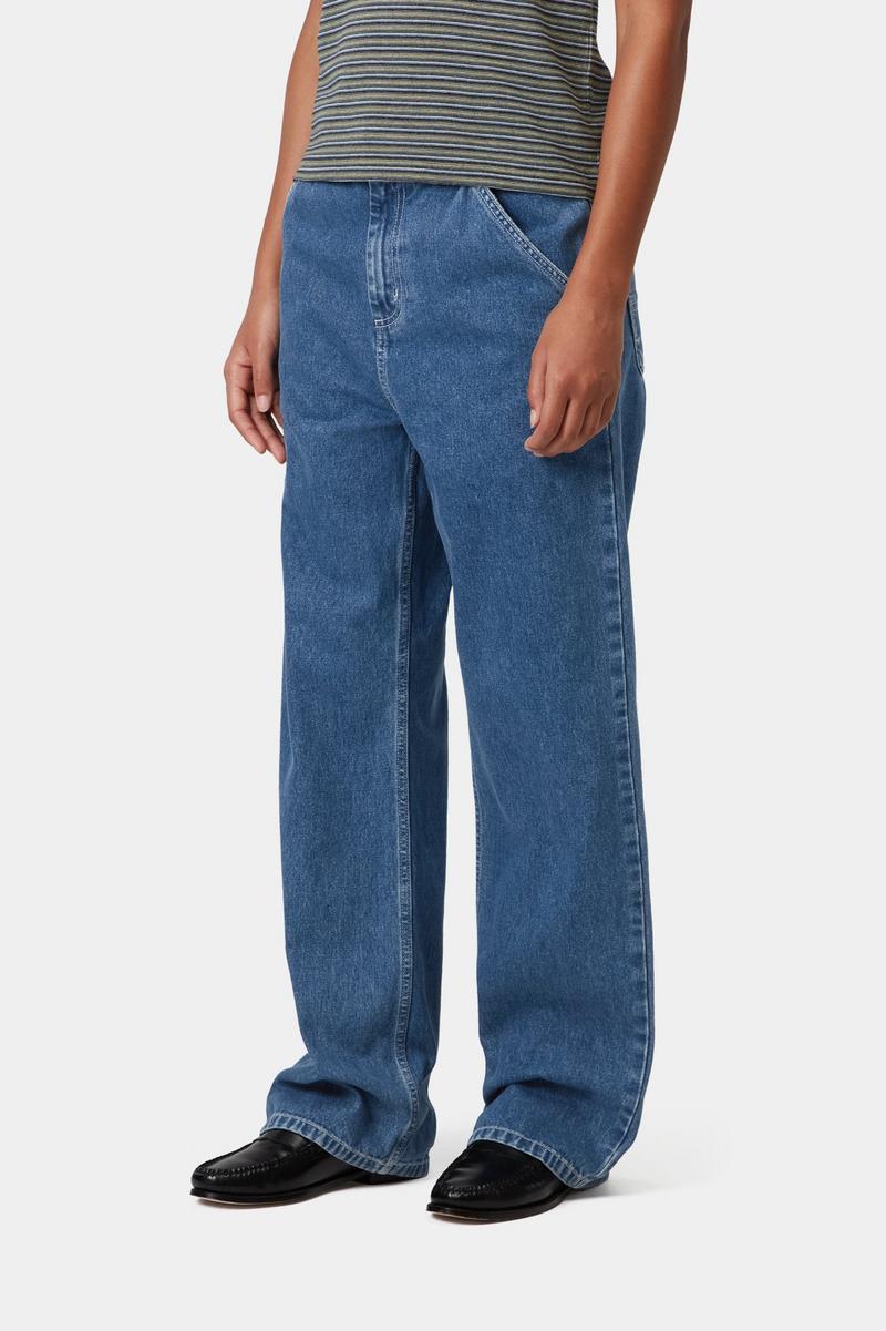 Carhartt Simple Pant - Blue, Stone washed