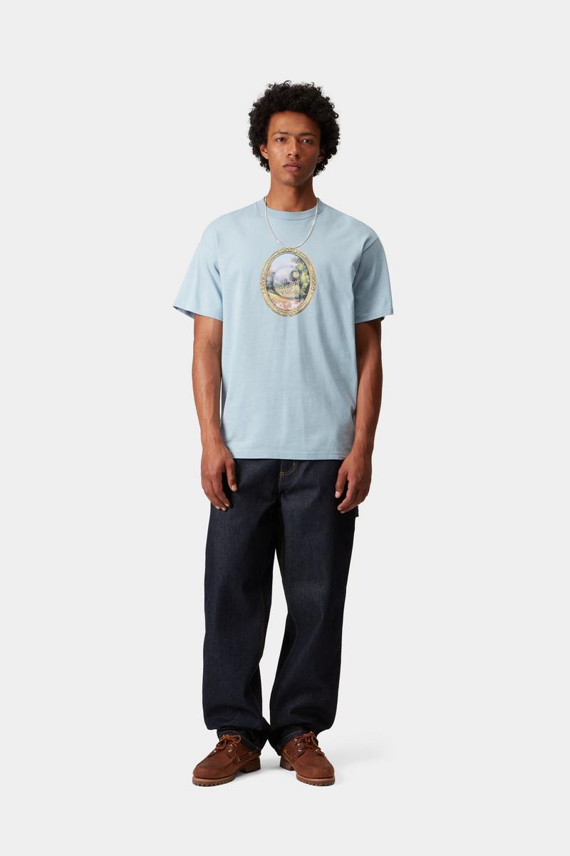 Carhartt S/S Mirror T-Shirt - Blue Fog