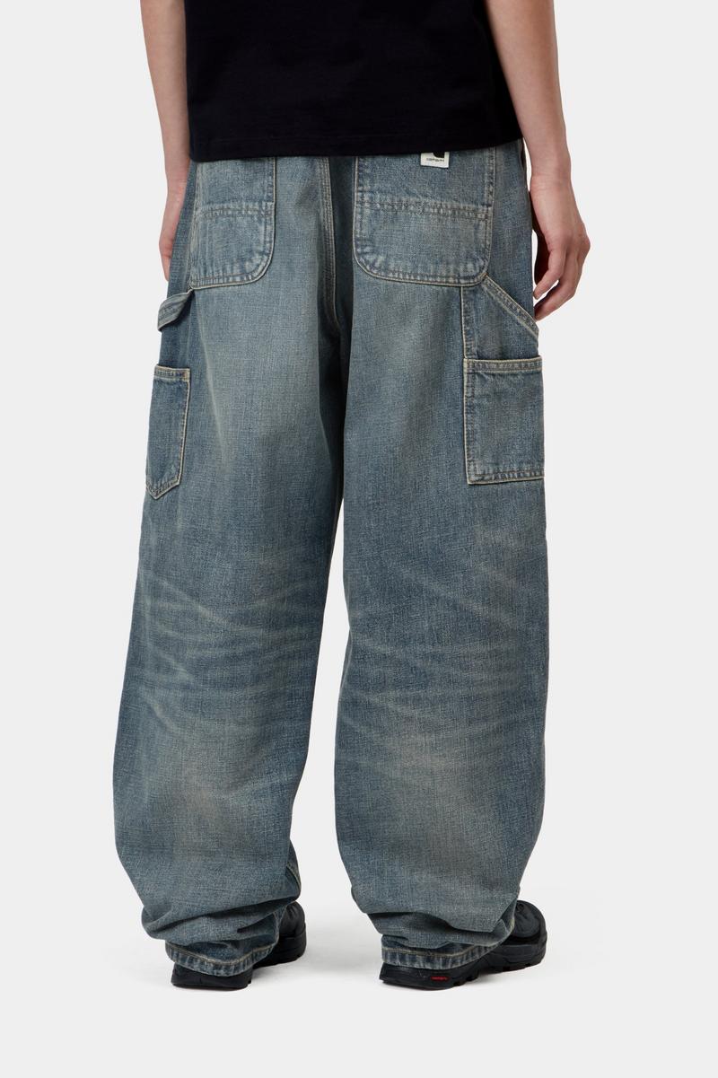 Carhartt Brandon Single Knee Pant - Blue, Worn used wash