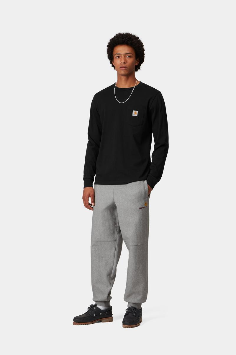 Carhartt American Script Jogging Pant - Grey Heather