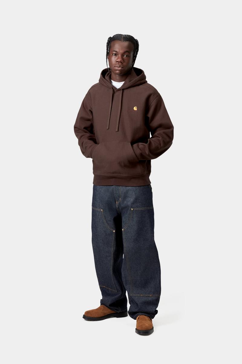 Carhartt Hooded American Script Sweatshirt - Palisander