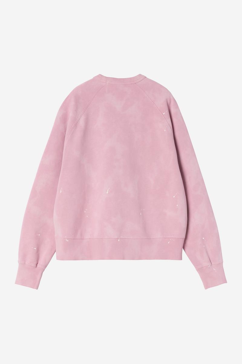 Carhartt Painter Sweatshirt - Hortensia, Destroy wash, splatter