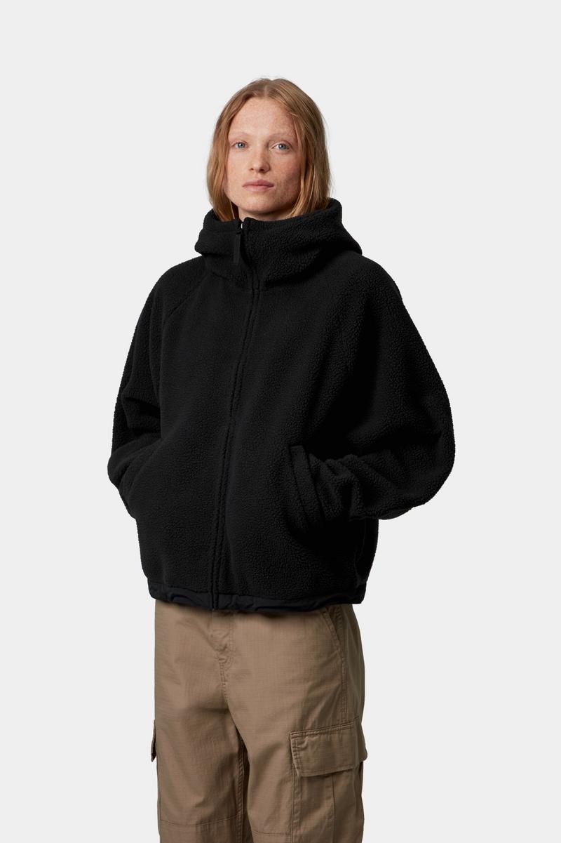 Carhartt Hooded Limn C Fleece Jacket - Black / Flint